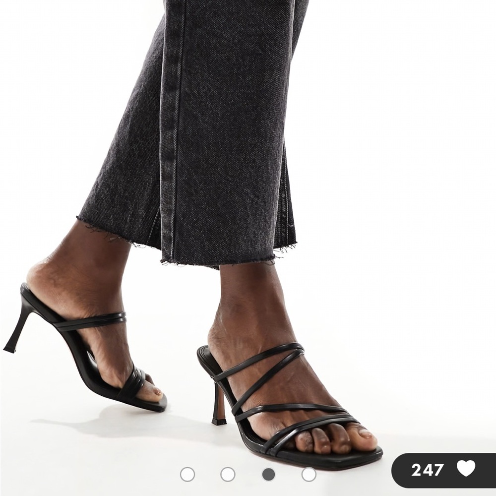Elegant Black Strappy Heels